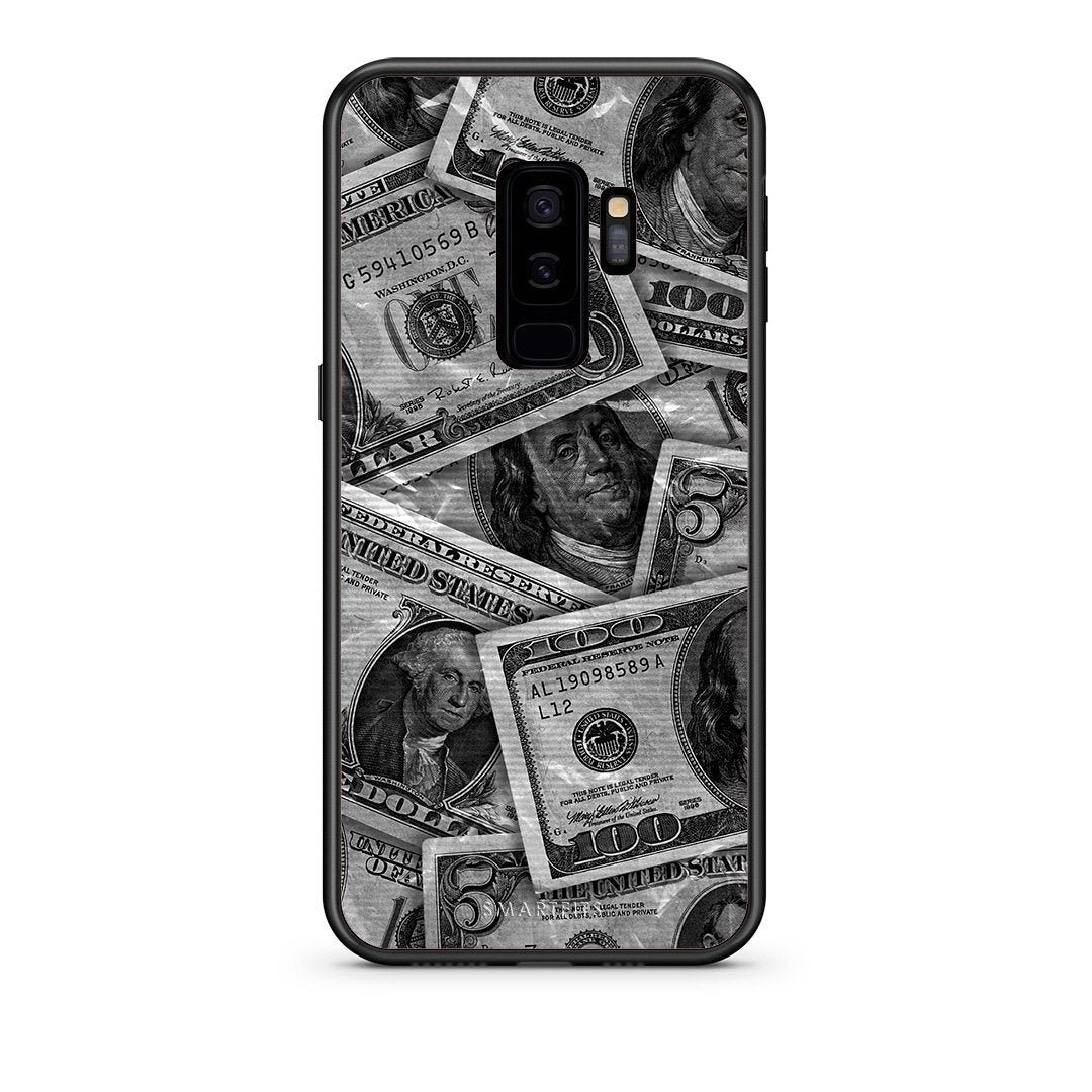 samsung s9 plus Money Dollars θήκη από τη Smartfits με σχέδιο στο πίσω μέρος και μαύρο περίβλημα | Smartphone case with colorful back and black bezels by Smartfits