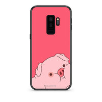 Thumbnail for samsung s9 plus Pig Love 1 Θήκη Αγίου Βαλεντίνου από τη Smartfits με σχέδιο στο πίσω μέρος και μαύρο περίβλημα | Smartphone case with colorful back and black bezels by Smartfits