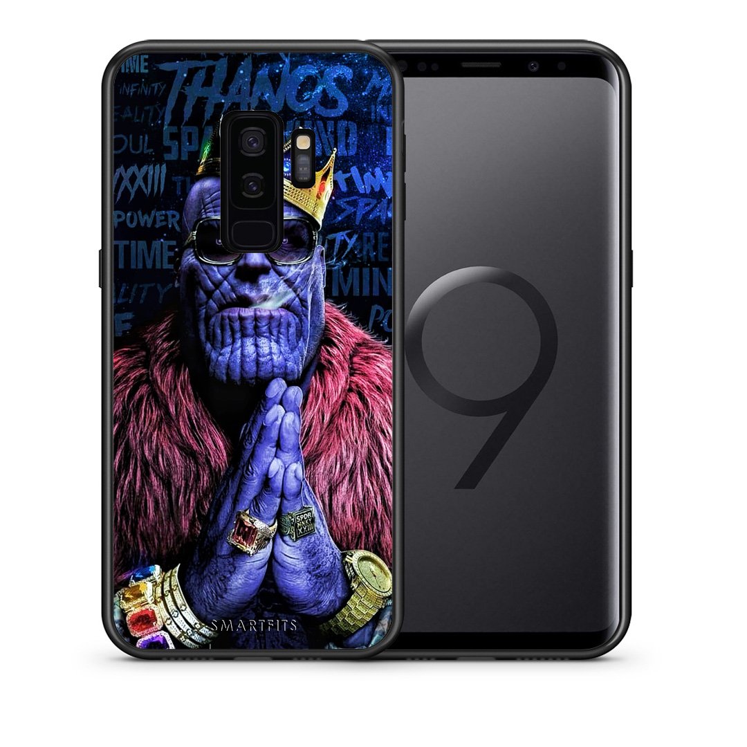 Θήκη Samsung S9 Plus Thanos PopArt από τη Smartfits με σχέδιο στο πίσω μέρος και μαύρο περίβλημα | Samsung S9 Plus Thanos PopArt case with colorful back and black bezels