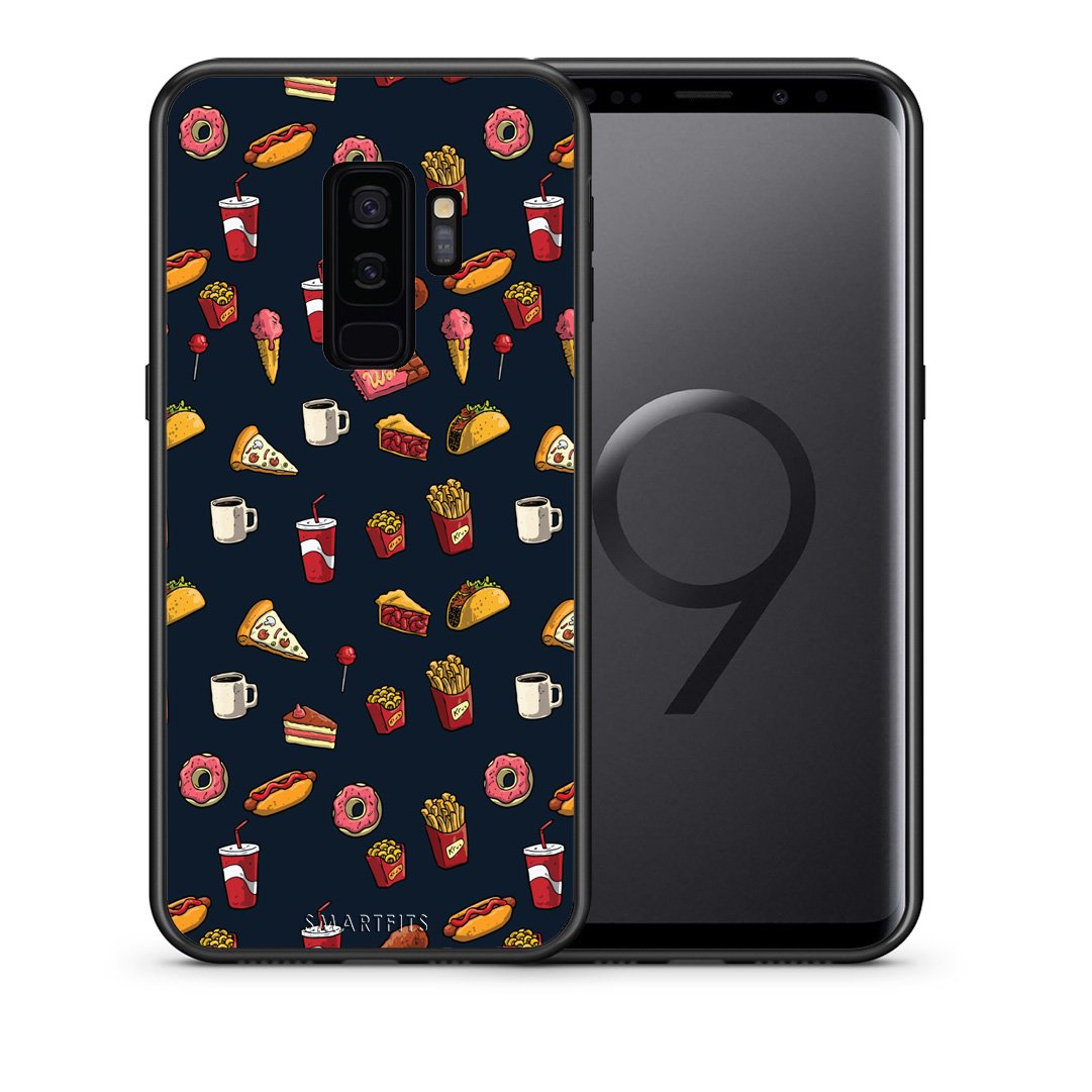 Θήκη Samsung S9 Plus Hungry Random από τη Smartfits με σχέδιο στο πίσω μέρος και μαύρο περίβλημα | Samsung S9 Plus Hungry Random case with colorful back and black bezels