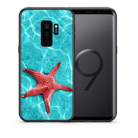 Thumbnail for Θήκη Samsung S9 Plus Red Starfish από τη Smartfits με σχέδιο στο πίσω μέρος και μαύρο περίβλημα | Samsung S9 Plus Red Starfish case with colorful back and black bezels