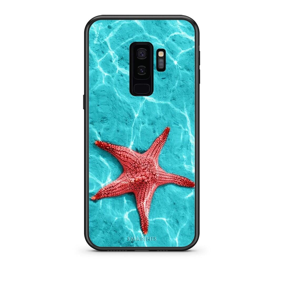 samsung s9 plus Red Starfish Θήκη από τη Smartfits με σχέδιο στο πίσω μέρος και μαύρο περίβλημα | Smartphone case with colorful back and black bezels by Smartfits