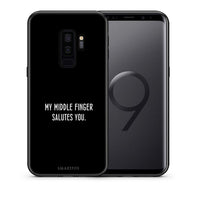 Thumbnail for Θήκη Samsung S9 Plus Salute από τη Smartfits με σχέδιο στο πίσω μέρος και μαύρο περίβλημα | Samsung S9 Plus Salute case with colorful back and black bezels