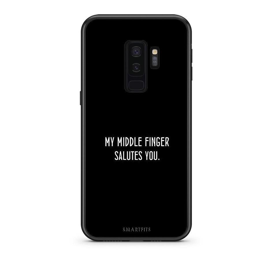 samsung s9 plus Salute θήκη από τη Smartfits με σχέδιο στο πίσω μέρος και μαύρο περίβλημα | Smartphone case with colorful back and black bezels by Smartfits