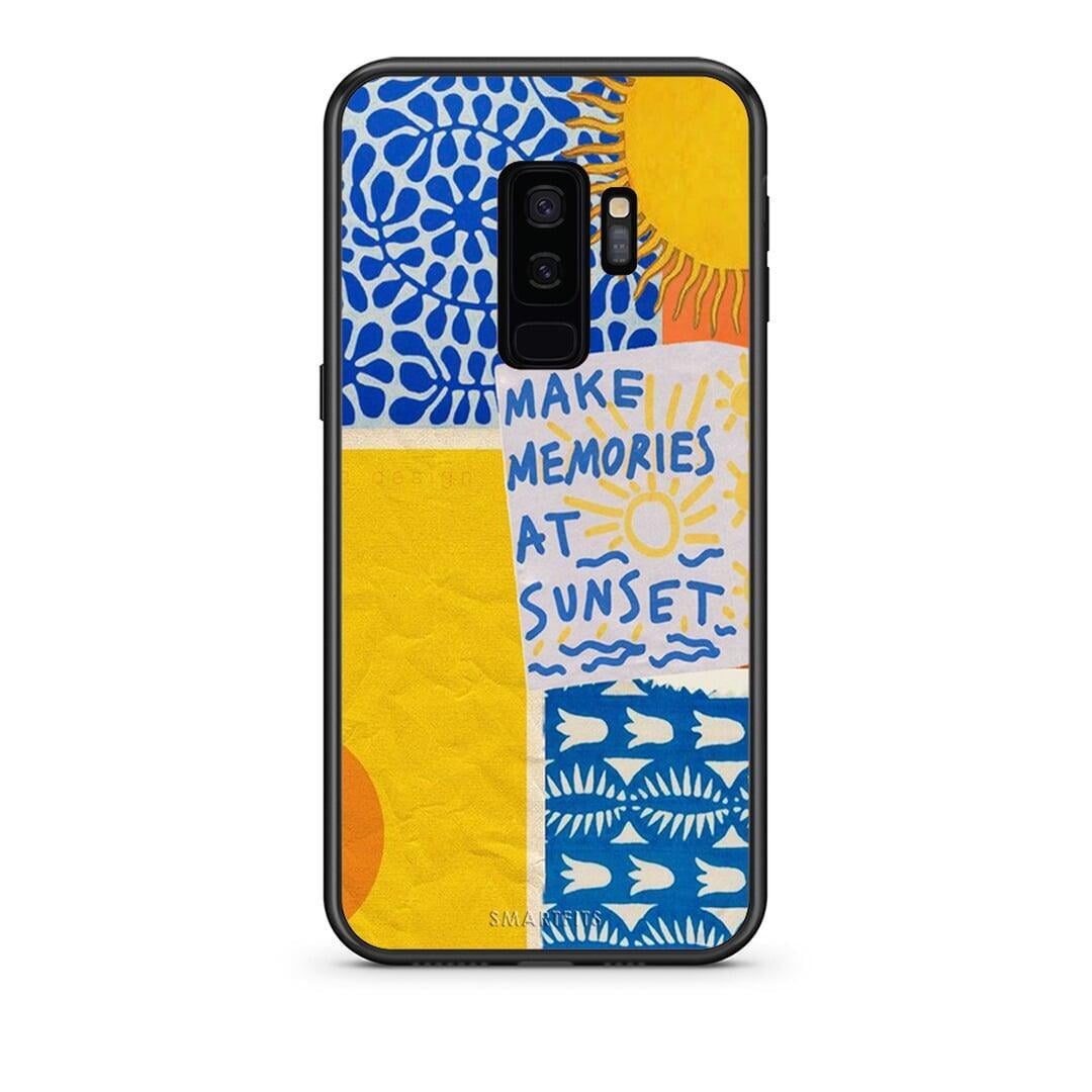samsung s9 plus Sunset Memories Θήκη από τη Smartfits με σχέδιο στο πίσω μέρος και μαύρο περίβλημα | Smartphone case with colorful back and black bezels by Smartfits