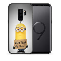 Thumbnail for Θήκη Samsung S9 Plus Minion Text από τη Smartfits με σχέδιο στο πίσω μέρος και μαύρο περίβλημα | Samsung S9 Plus Minion Text case with colorful back and black bezels