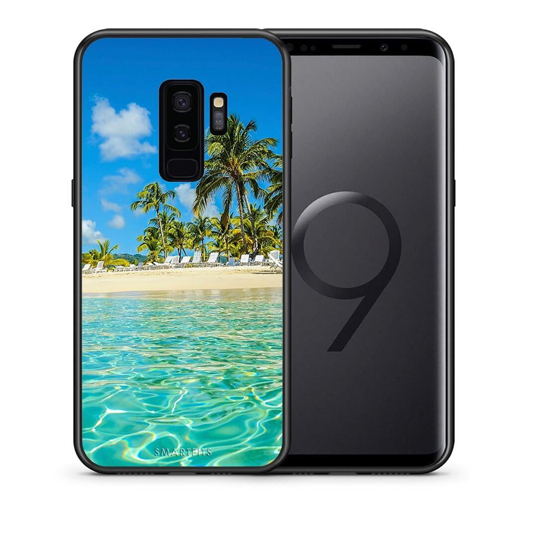 Θήκη Samsung S9 Plus Tropical Vibes από τη Smartfits με σχέδιο στο πίσω μέρος και μαύρο περίβλημα | Samsung S9 Plus Tropical Vibes case with colorful back and black bezels