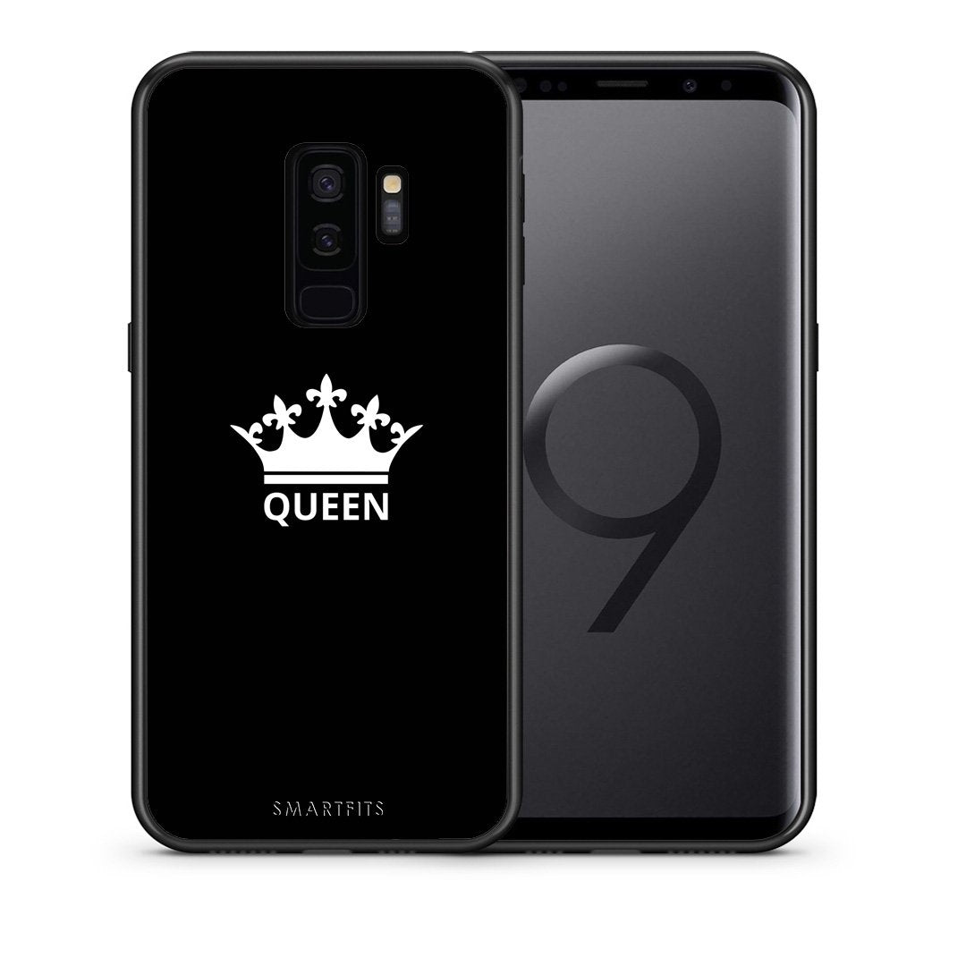 Θήκη Samsung S9 Plus Queen Valentine από τη Smartfits με σχέδιο στο πίσω μέρος και μαύρο περίβλημα | Samsung S9 Plus Queen Valentine case with colorful back and black bezels