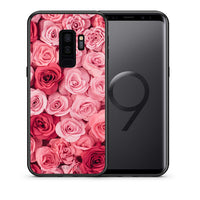 Thumbnail for Θήκη Samsung S9 Plus RoseGarden Valentine από τη Smartfits με σχέδιο στο πίσω μέρος και μαύρο περίβλημα | Samsung S9 Plus RoseGarden Valentine case with colorful back and black bezels