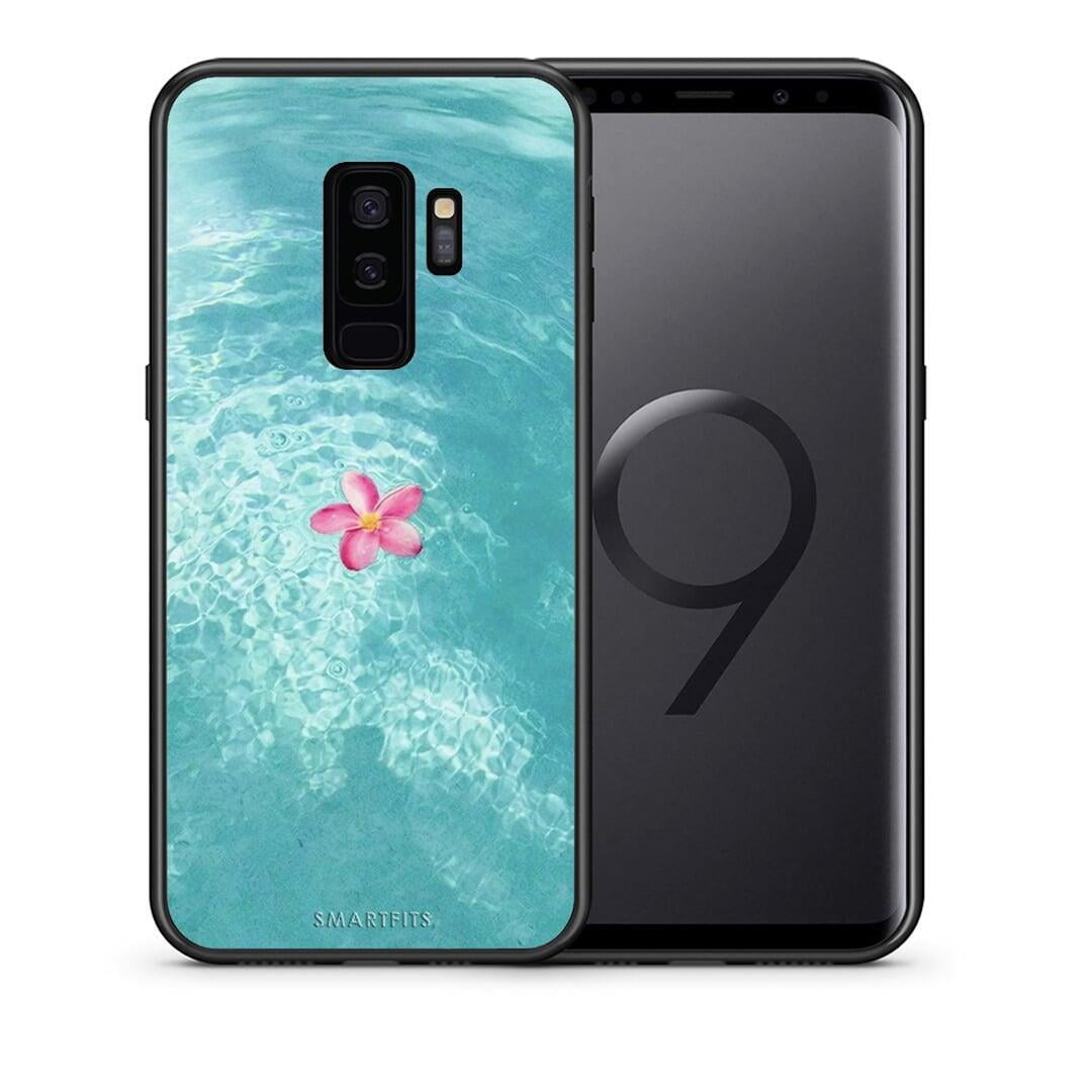 Θήκη Samsung S9 Plus Water Flower από τη Smartfits με σχέδιο στο πίσω μέρος και μαύρο περίβλημα | Samsung S9 Plus Water Flower case with colorful back and black bezels