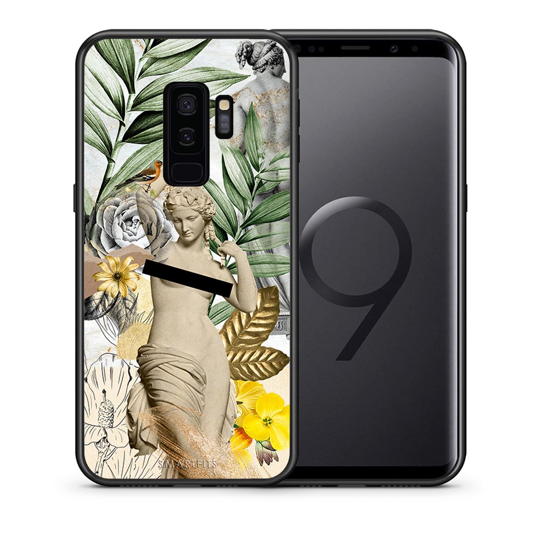 Θήκη Samsung S9 Plus Woman Statue από τη Smartfits με σχέδιο στο πίσω μέρος και μαύρο περίβλημα | Samsung S9 Plus Woman Statue case with colorful back and black bezels