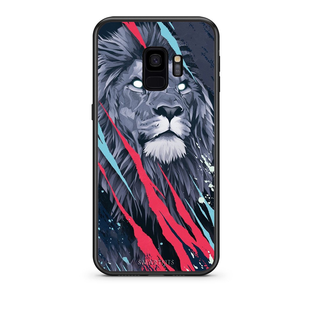 4 - samsung s9 Lion Designer PopArt case, cover, bumper