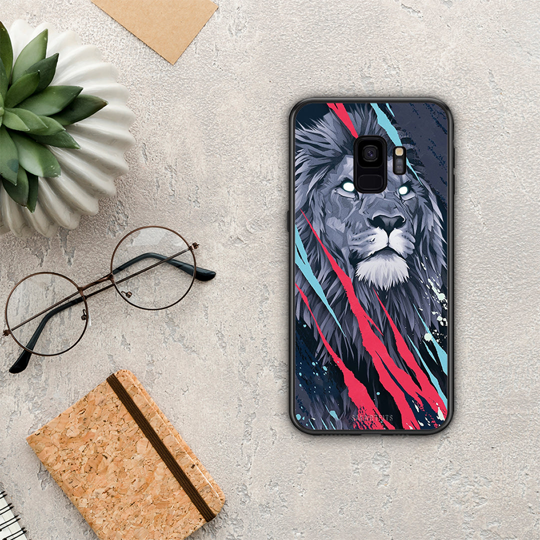 PopArt Lion Designer - Samsung Galaxy S9 case