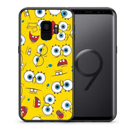 Thumbnail for Θήκη Samsung S9 Sponge PopArt από τη Smartfits με σχέδιο στο πίσω μέρος και μαύρο περίβλημα | Samsung S9 Sponge PopArt case with colorful back and black bezels