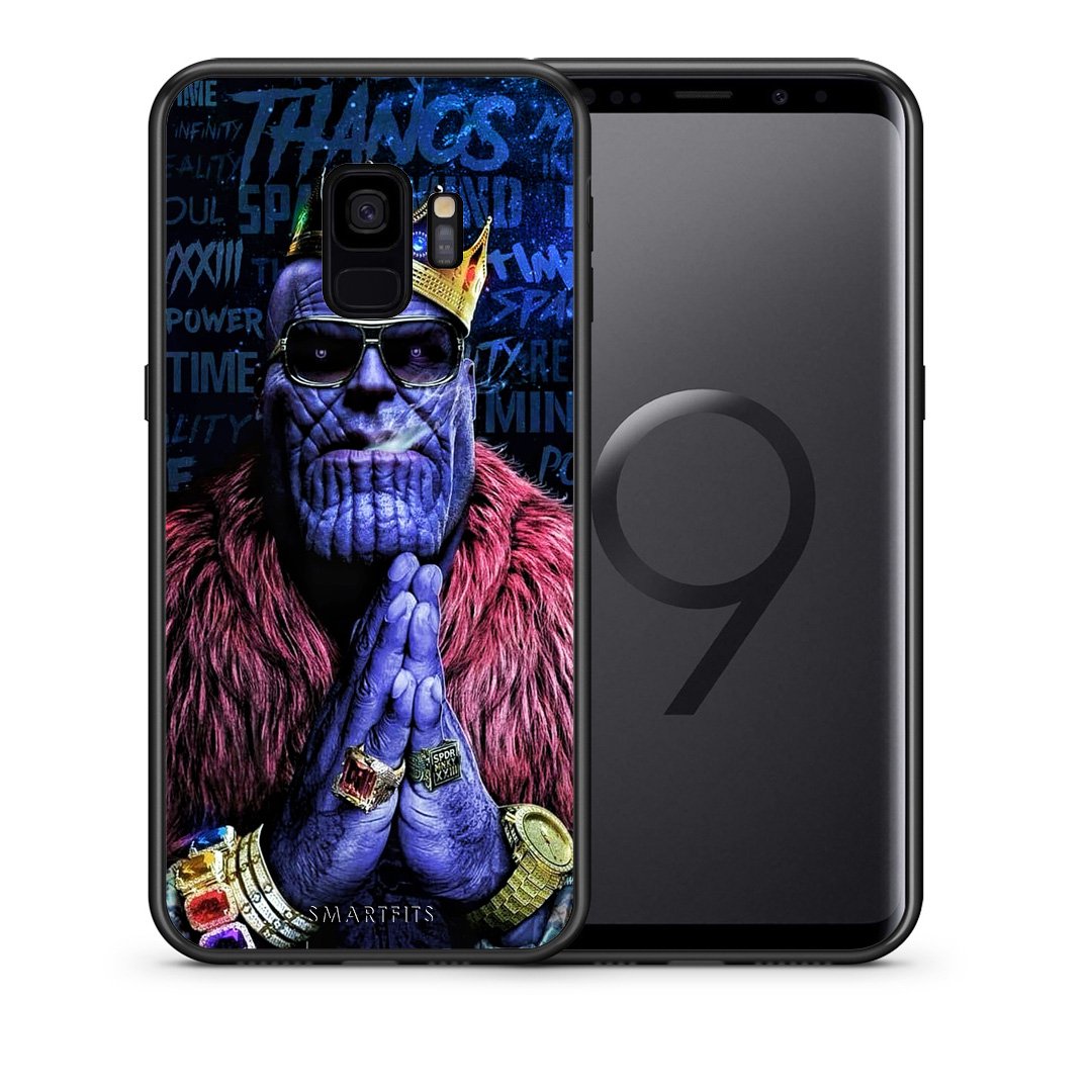 Θήκη Samsung S9 Thanos PopArt από τη Smartfits με σχέδιο στο πίσω μέρος και μαύρο περίβλημα | Samsung S9 Thanos PopArt case with colorful back and black bezels