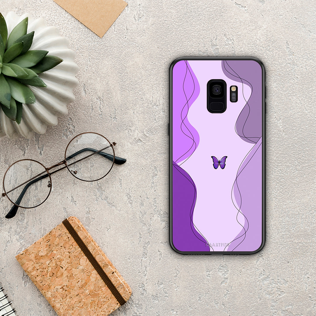 Purple Mariposa - Samsung Galaxy S9 case