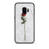 Thumbnail for samsung s9 Red Rose θήκη από τη Smartfits με σχέδιο στο πίσω μέρος και μαύρο περίβλημα | Smartphone case with colorful back and black bezels by Smartfits