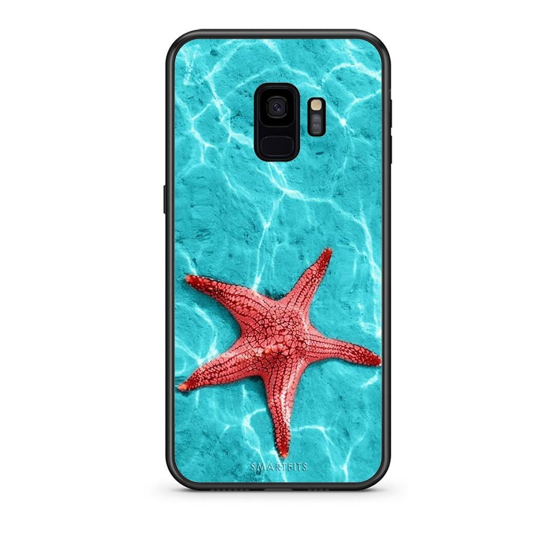 samsung s9 Red Starfish Θήκη από τη Smartfits με σχέδιο στο πίσω μέρος και μαύρο περίβλημα | Smartphone case with colorful back and black bezels by Smartfits