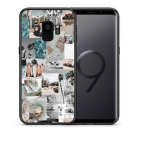 Thumbnail for Θήκη Samsung S9 Retro Beach Life από τη Smartfits με σχέδιο στο πίσω μέρος και μαύρο περίβλημα | Samsung S9 Retro Beach Life case with colorful back and black bezels