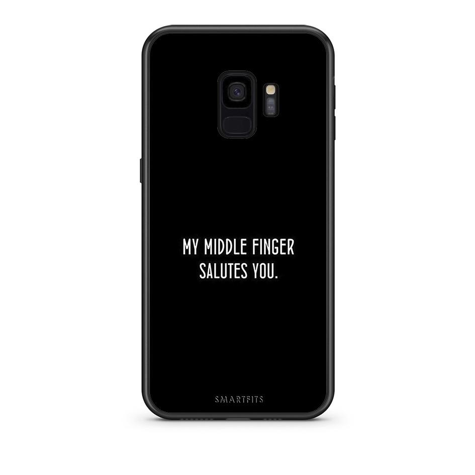 samsung s9 Salute θήκη από τη Smartfits με σχέδιο στο πίσω μέρος και μαύρο περίβλημα | Smartphone case with colorful back and black bezels by Smartfits