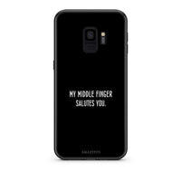 Thumbnail for samsung s9 Salute θήκη από τη Smartfits με σχέδιο στο πίσω μέρος και μαύρο περίβλημα | Smartphone case with colorful back and black bezels by Smartfits