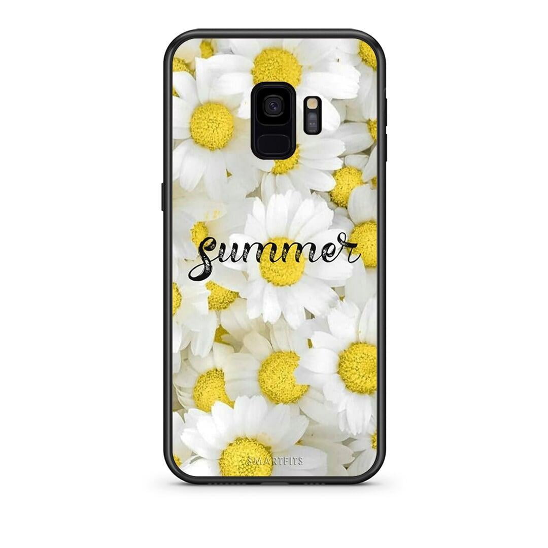 samsung s9 Summer Daisies Θήκη από τη Smartfits με σχέδιο στο πίσω μέρος και μαύρο περίβλημα | Smartphone case with colorful back and black bezels by Smartfits