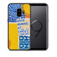 Thumbnail for Θήκη Samsung S9 Sunset Memories από τη Smartfits με σχέδιο στο πίσω μέρος και μαύρο περίβλημα | Samsung S9 Sunset Memories case with colorful back and black bezels