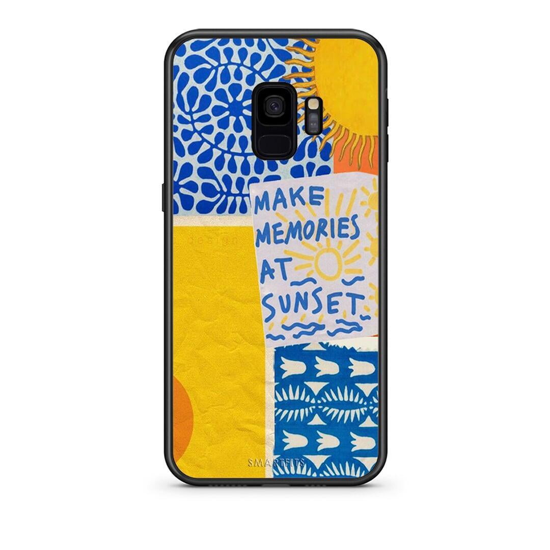 samsung s9 Sunset Memories Θήκη από τη Smartfits με σχέδιο στο πίσω μέρος και μαύρο περίβλημα | Smartphone case with colorful back and black bezels by Smartfits