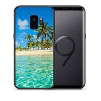 Thumbnail for Θήκη Samsung S9 Tropical Vibes από τη Smartfits με σχέδιο στο πίσω μέρος και μαύρο περίβλημα | Samsung S9 Tropical Vibes case with colorful back and black bezels