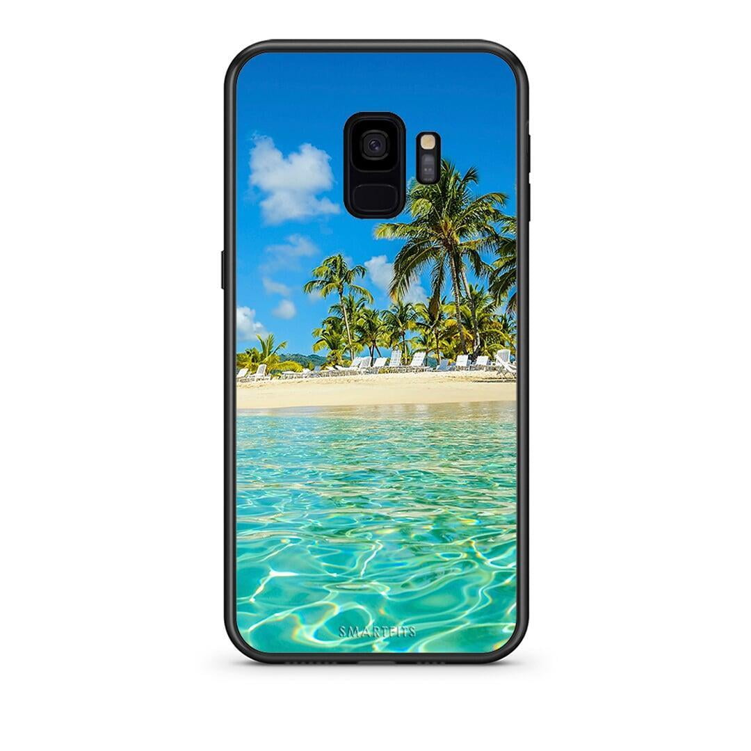 samsung s9 Tropical Vibes Θήκη από τη Smartfits με σχέδιο στο πίσω μέρος και μαύρο περίβλημα | Smartphone case with colorful back and black bezels by Smartfits