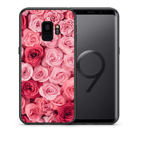 Thumbnail for Θήκη Samsung S9 RoseGarden Valentine από τη Smartfits με σχέδιο στο πίσω μέρος και μαύρο περίβλημα | Samsung S9 RoseGarden Valentine case with colorful back and black bezels