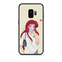 Thumbnail for samsung s9 Walking Mermaid Θήκη από τη Smartfits με σχέδιο στο πίσω μέρος και μαύρο περίβλημα | Smartphone case with colorful back and black bezels by Smartfits