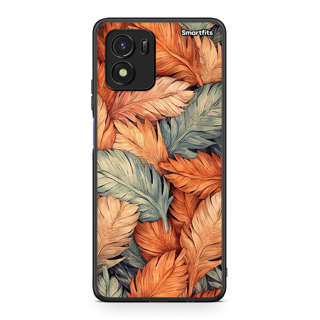 Vivo Y01 / Y15s Autumn Leaves θήκη από τη Smartfits με σχέδιο στο πίσω μέρος και μαύρο περίβλημα | Smartphone case with colorful back and black bezels by Smartfits