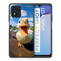 Thumbnail for Θήκη Vivo Y01 / Y15s Duck Face από τη Smartfits με σχέδιο στο πίσω μέρος και μαύρο περίβλημα | Vivo Y01 / Y15s Duck Face case with colorful back and black bezels