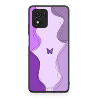 Thumbnail for Vivo Y01 / Y15s Purple Mariposa Θήκη Αγίου Βαλεντίνου από τη Smartfits με σχέδιο στο πίσω μέρος και μαύρο περίβλημα | Smartphone case with colorful back and black bezels by Smartfits