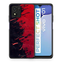 Thumbnail for Θήκη Αγίου Βαλεντίνου Vivo Y01 / Y15s Red Paint από τη Smartfits με σχέδιο στο πίσω μέρος και μαύρο περίβλημα | Vivo Y01 / Y15s Red Paint case with colorful back and black bezels