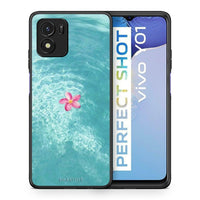 Thumbnail for Θήκη Vivo Y01 / Y15s Water Flower από τη Smartfits με σχέδιο στο πίσω μέρος και μαύρο περίβλημα | Vivo Y01 / Y15s Water Flower case with colorful back and black bezels