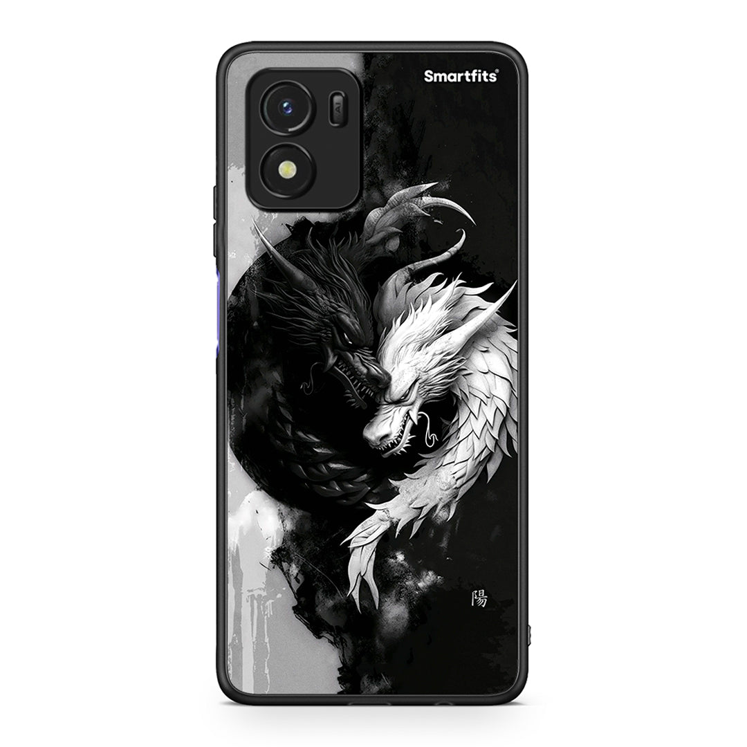 Vivo Y01 / Y15s Yin Yang θήκη από τη Smartfits με σχέδιο στο πίσω μέρος και μαύρο περίβλημα | Smartphone case with colorful back and black bezels by Smartfits
