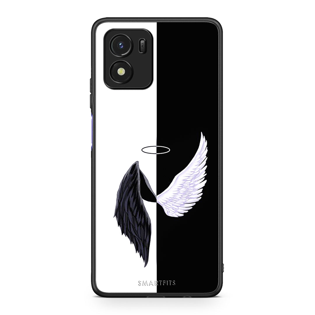 Vivo Y01 / Y15s Angels Demons θήκη από τη Smartfits με σχέδιο στο πίσω μέρος και μαύρο περίβλημα | Smartphone case with colorful back and black bezels by Smartfits