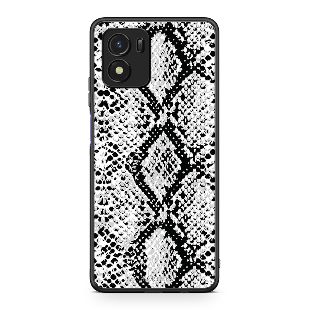 24 - Vivo Y01 / Y15s White Snake Animal case, cover, bumper