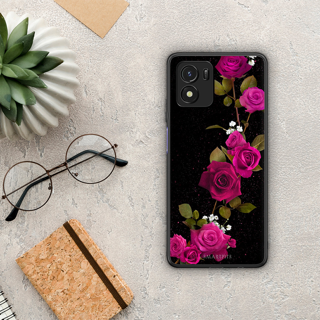 Flower Red Roses - Vivo Y01 / Y15S case