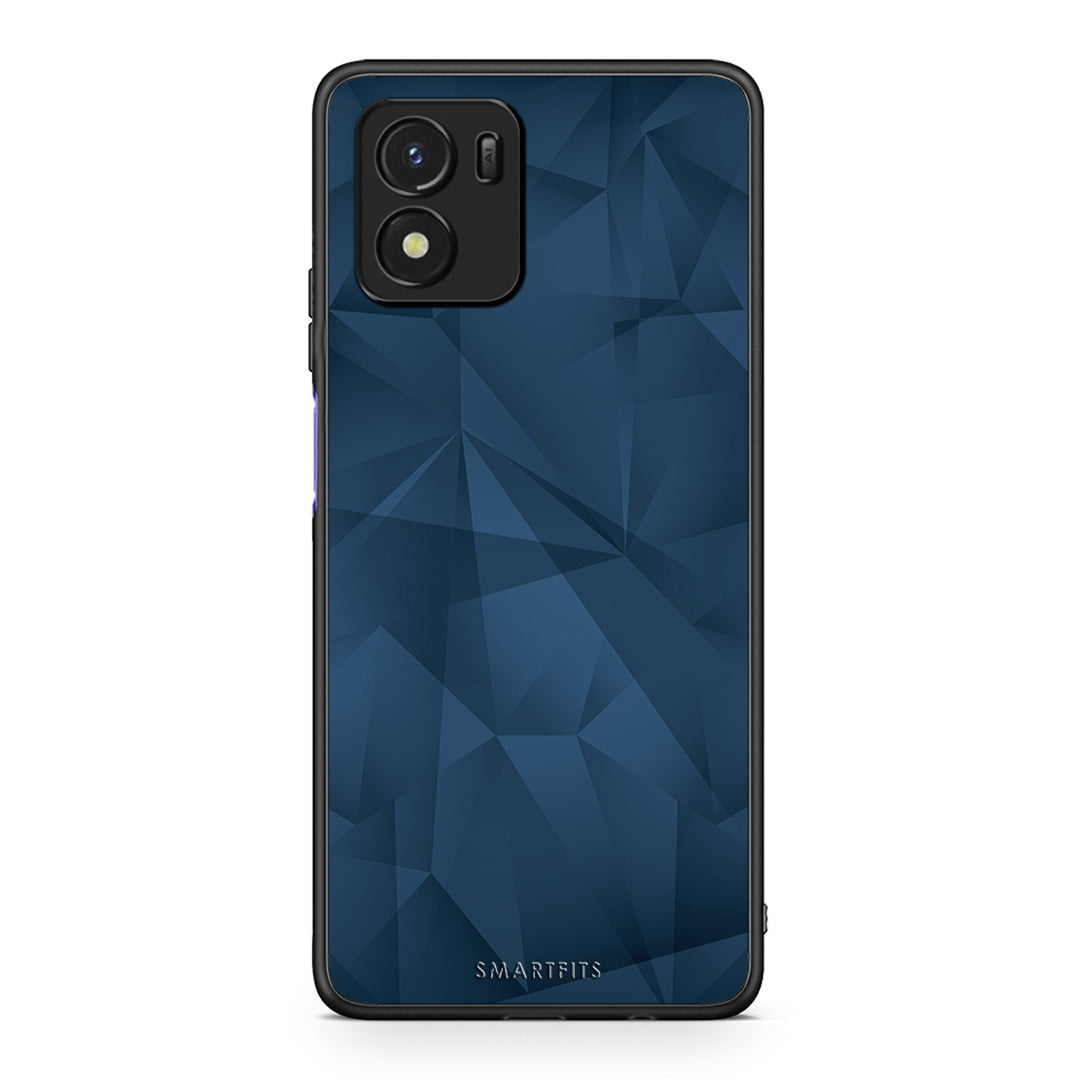 39 - Vivo Y01 / Y15s Blue Abstract Geometric case, cover, bumper