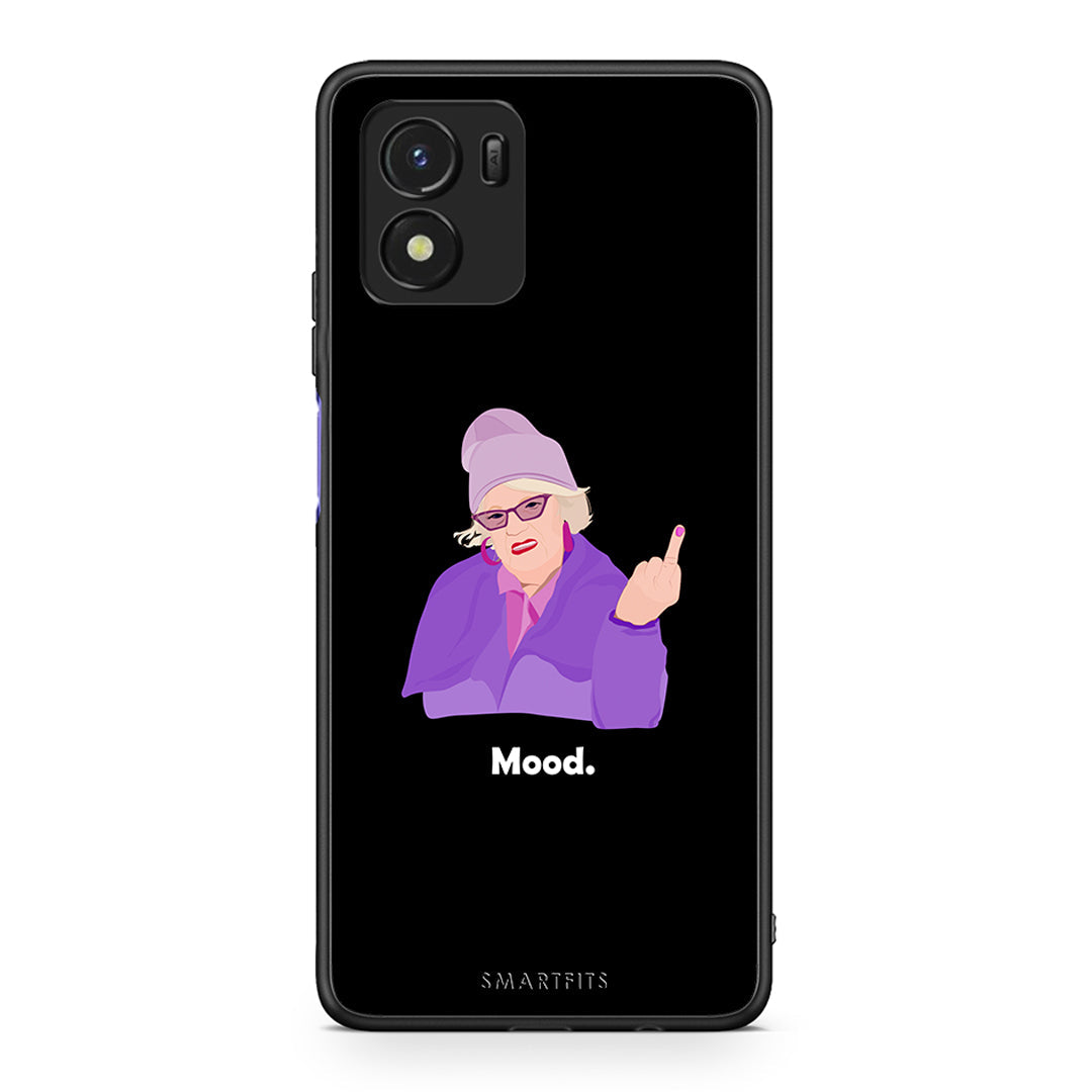 Vivo Y01 / Y15s Grandma Mood Black θήκη από τη Smartfits με σχέδιο στο πίσω μέρος και μαύρο περίβλημα | Smartphone case with colorful back and black bezels by Smartfits