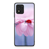 Thumbnail for Vivo Y01 / Y15s Ladybug Flower θήκη από τη Smartfits με σχέδιο στο πίσω μέρος και μαύρο περίβλημα | Smartphone case with colorful back and black bezels by Smartfits