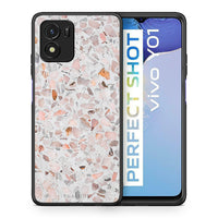 Thumbnail for Θήκη Vivo Y01 / Y15s Marble Terrazzo από τη Smartfits με σχέδιο στο πίσω μέρος και μαύρο περίβλημα | Vivo Y01 / Y15s Marble Terrazzo case with colorful back and black bezels