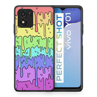 Thumbnail for Θήκη Vivo Y01 / Y15s Melting Rainbow από τη Smartfits με σχέδιο στο πίσω μέρος και μαύρο περίβλημα | Vivo Y01 / Y15s Melting Rainbow case with colorful back and black bezels
