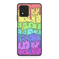 Thumbnail for Vivo Y01 / Y15s Melting Rainbow θήκη από τη Smartfits με σχέδιο στο πίσω μέρος και μαύρο περίβλημα | Smartphone case with colorful back and black bezels by Smartfits