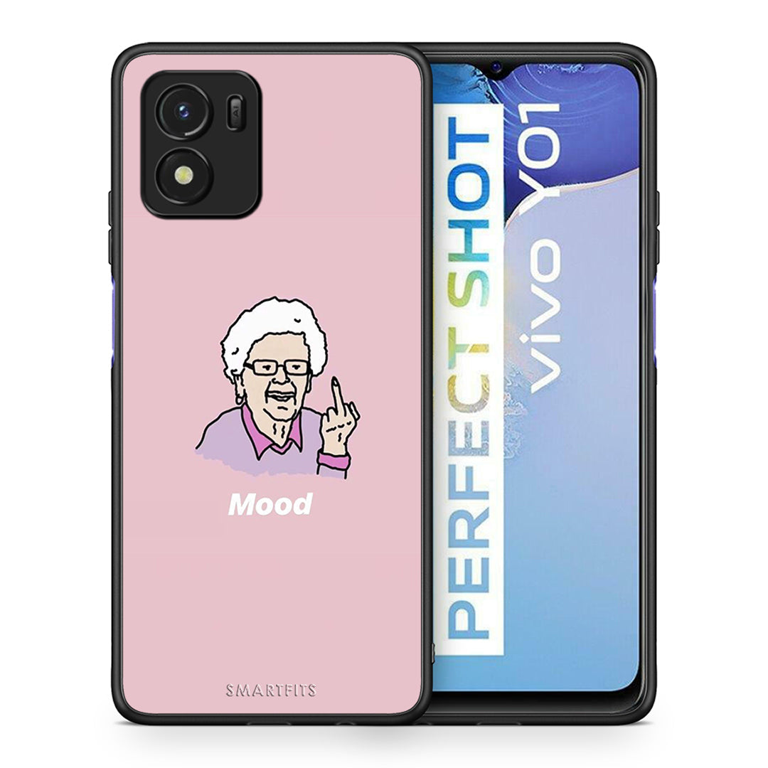 Θήκη Vivo Y01 / Y15s Mood PopArt από τη Smartfits με σχέδιο στο πίσω μέρος και μαύρο περίβλημα | Vivo Y01 / Y15s Mood PopArt case with colorful back and black bezels