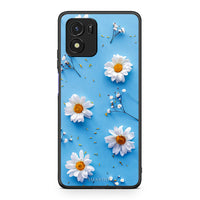 Thumbnail for Vivo Y01 / Y15s Real Daisies θήκη από τη Smartfits με σχέδιο στο πίσω μέρος και μαύρο περίβλημα | Smartphone case with colorful back and black bezels by Smartfits