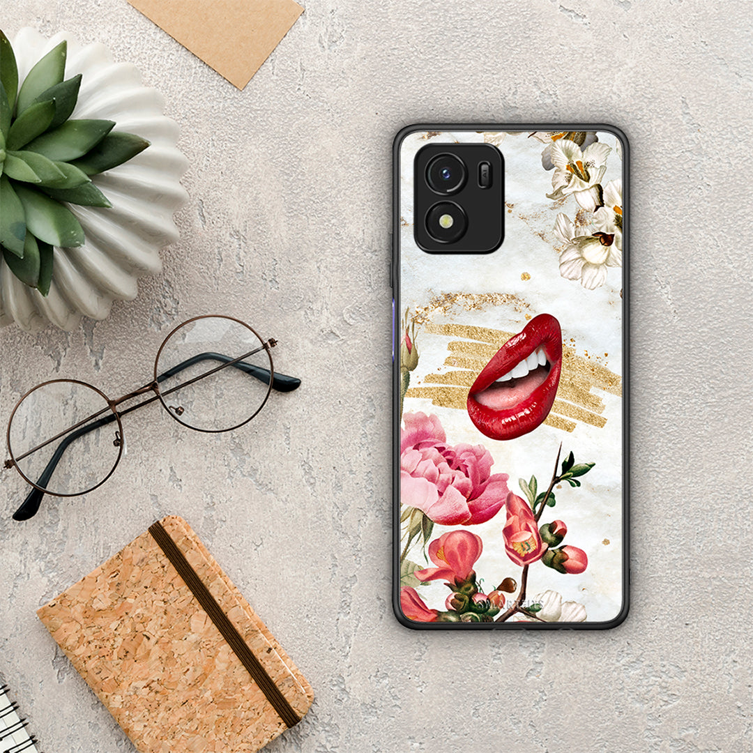 Red Lips - Vivo Y01 / Y15S case